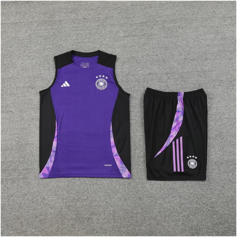 Mens Germany Short Training Suit Purple 2024