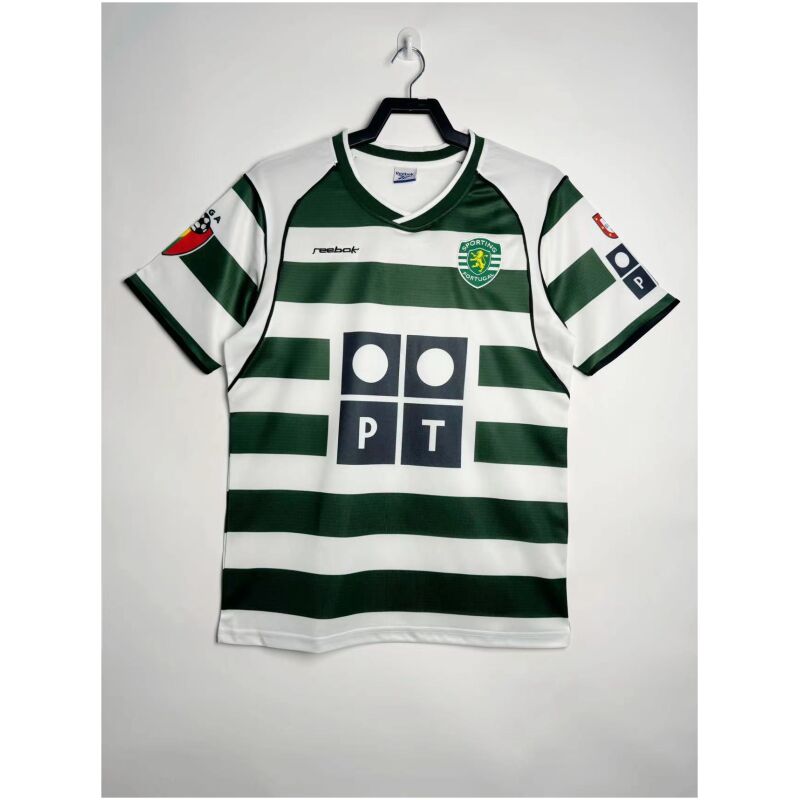 Mens Sporting Portugal Retro Home Jersey 2001/03