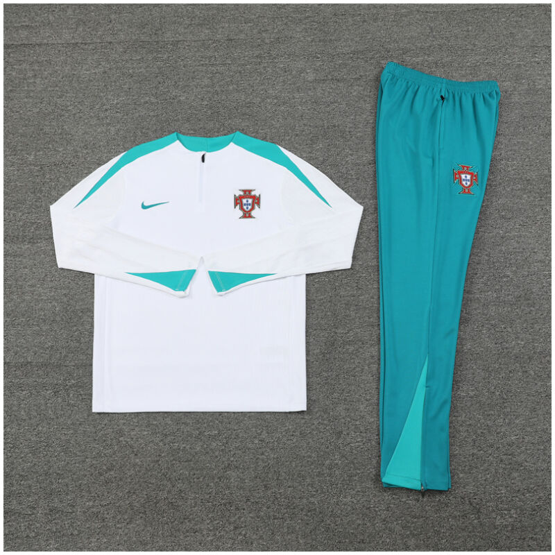 Mens Portugal Training Suit White 2024