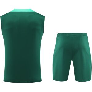 Mens Portugal Short Training Suit Green 2024