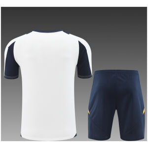 Kids Real Madrid Short Training Suit White 2024/25