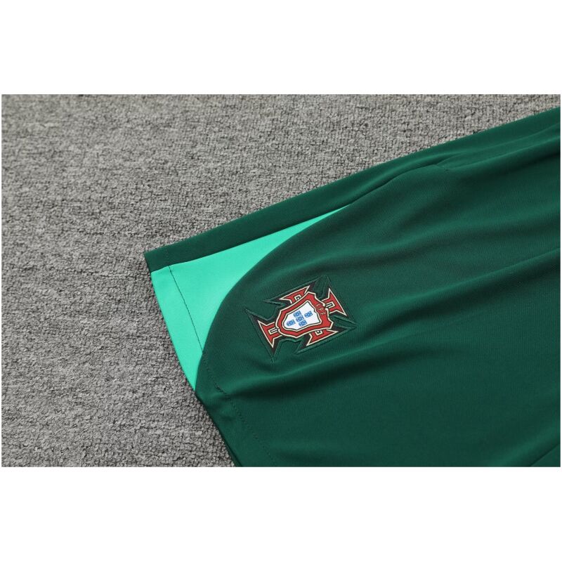 Mens Portugal Short Training Suit Green 2024