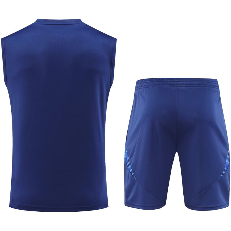 Mens Italy Short Training Suit Royal 2024