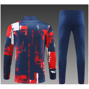 Kids PSG Training Suit Red – Blue 2024/25