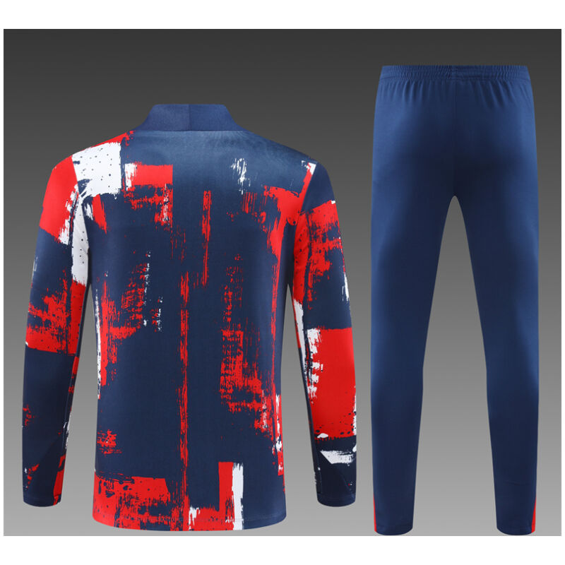 Kids PSG Training Suit Red – Blue 2024/25