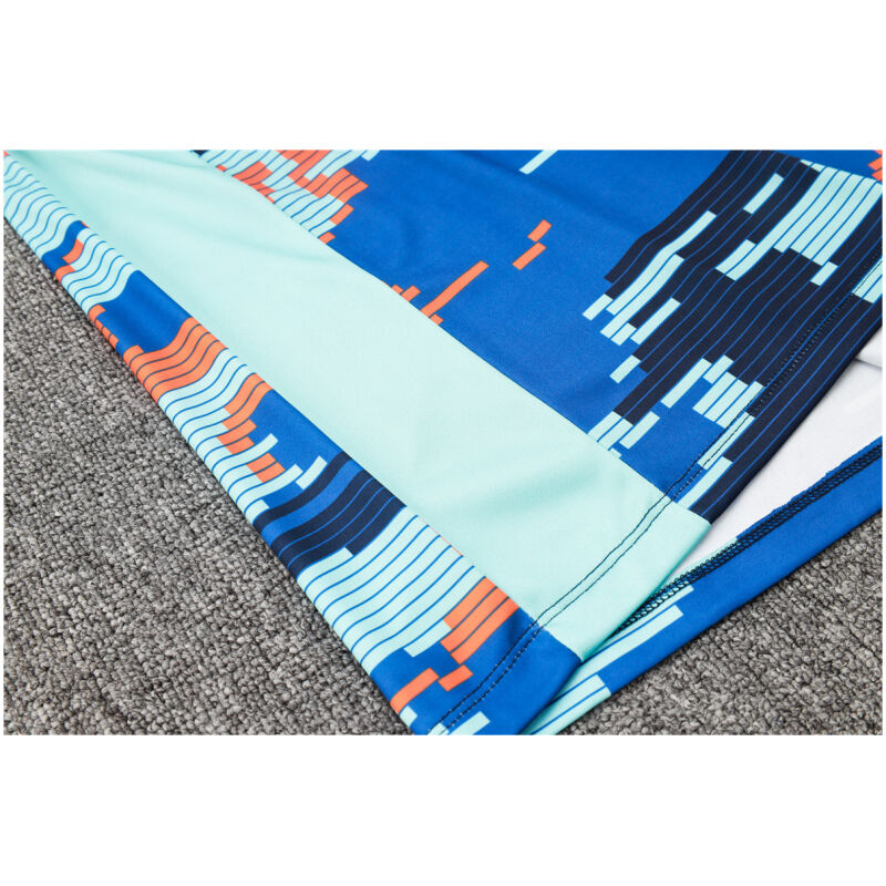 Mens Netherlands Short Training Suit Blue Camouflage 2024