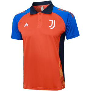 Mens Juventus Polo Shirt Orange 2024/25