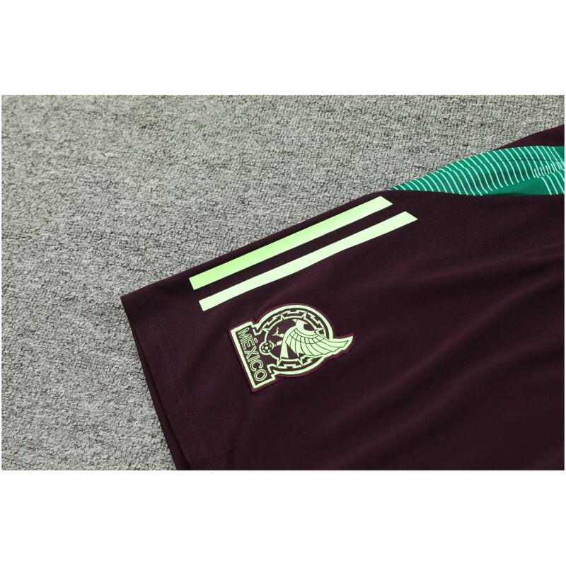 Mens Mexico Short Training Suit Yellow 2024