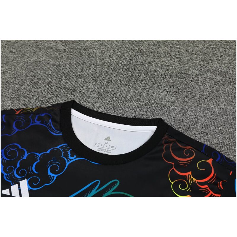 Mens Real Madrid Short Training Suit Black Dragon 2024/25
