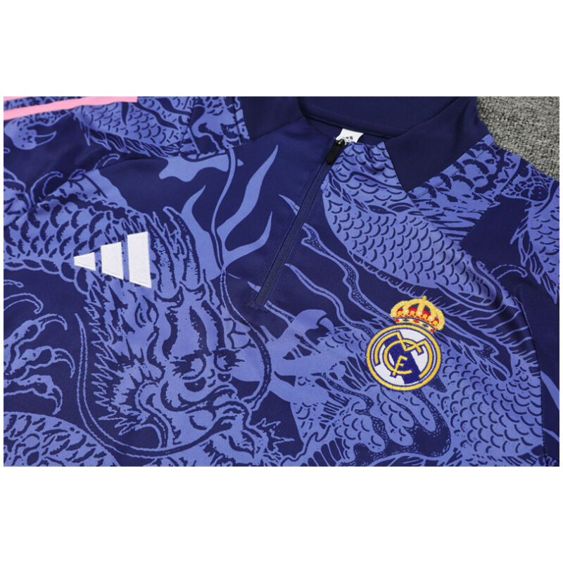 Mens Real Madrid Training Suit Purple Dragon 2024/25