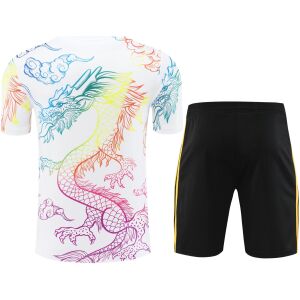 Mens Real Madrid Short Training Suit White Dragon 2024/25