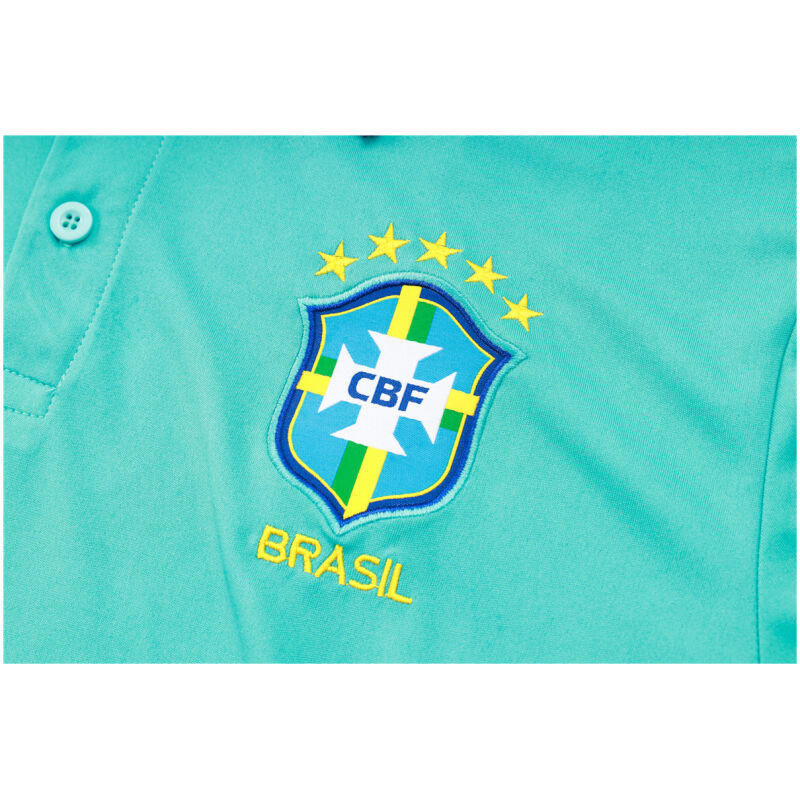 Mens Brazil Polo Shirt Aqua Green 2024