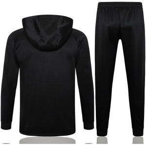 Mens Inter Milan Hoodie Jacket + Pants Training Suit Black 2024/25