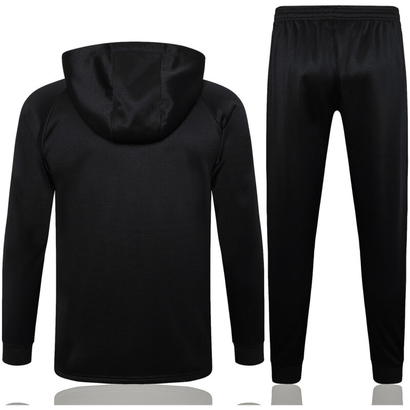 Mens Inter Milan Hoodie Jacket + Pants Training Suit Black 2024/25
