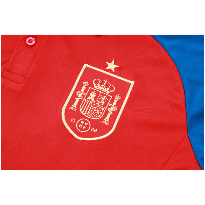 Mens Spain Polo Shirt Red 2024