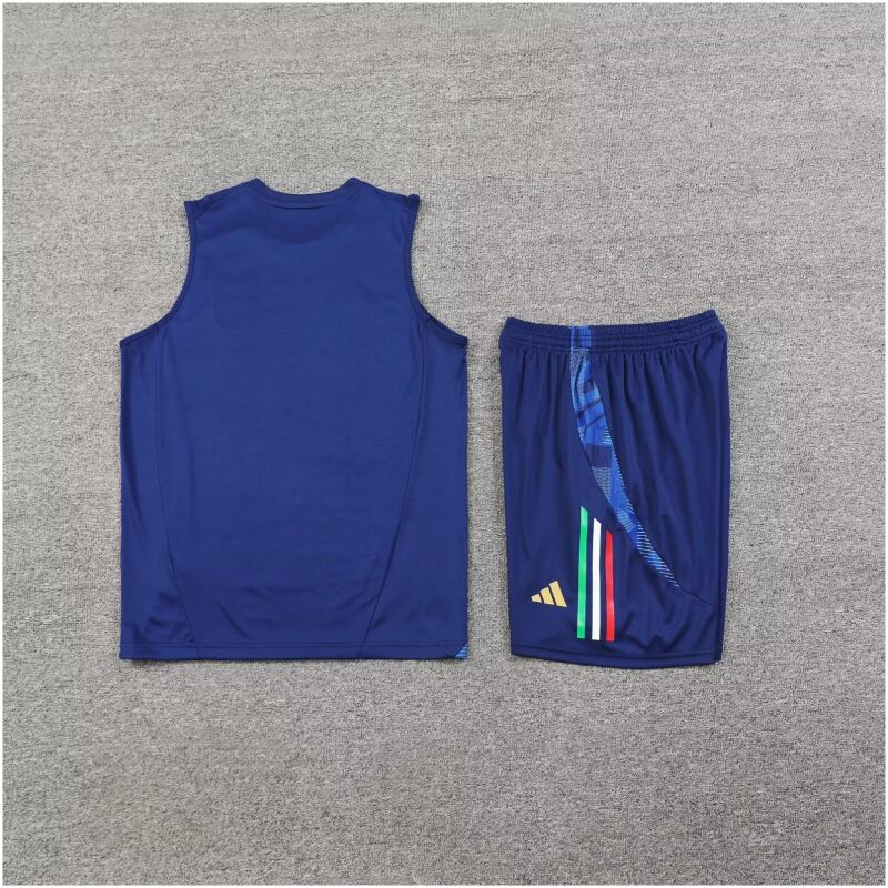 Mens Italy Short Training Suit Royal 2024