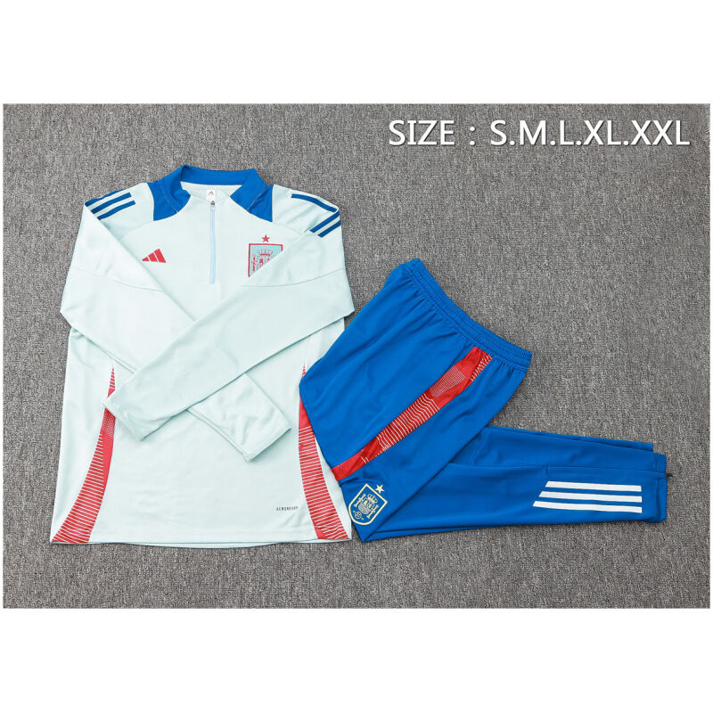 Mens Spain Training Suit Light Blue 2024/25