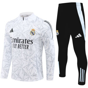 Herren Real Madrid Trainingsanzug Weiß 2024/25