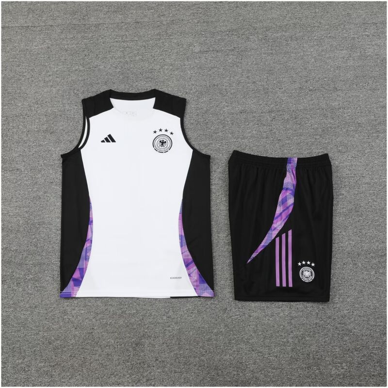 Mens Germany Short Training Suit White 2024