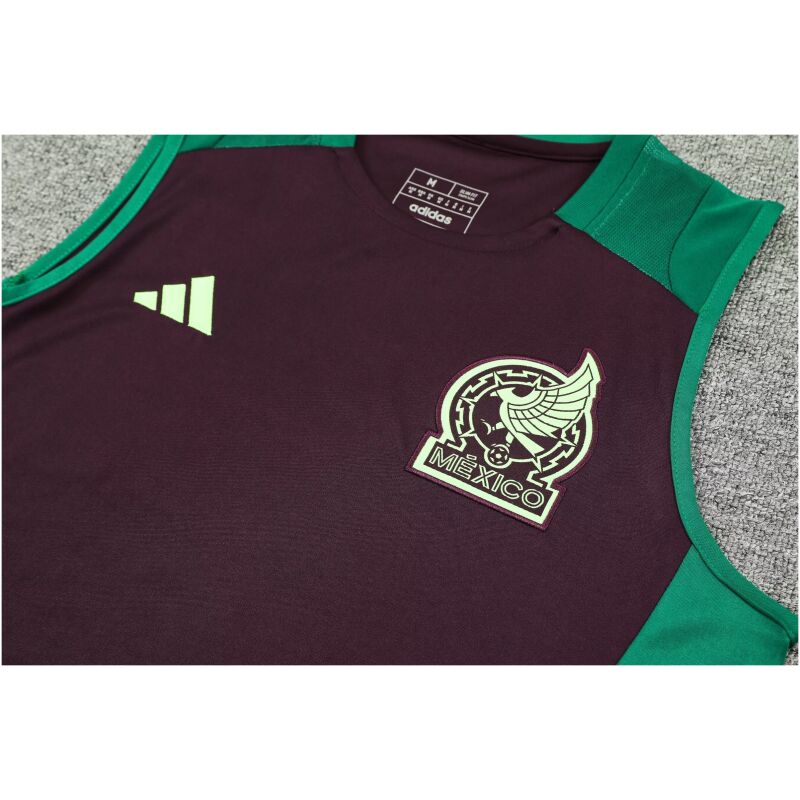 Mens Mexico Singlet Suit Burgundy 2024