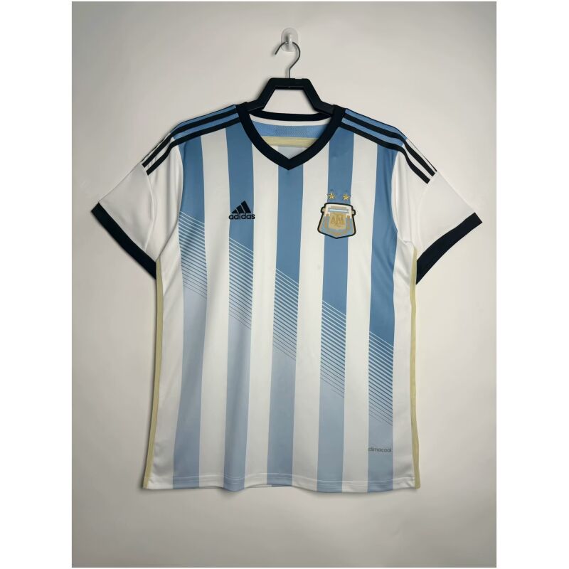 Mens Argentina Retro Home Jersey 2014