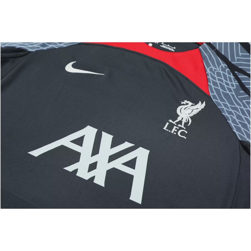 Mens Liverpool Short Training Suit Grey 2024/25