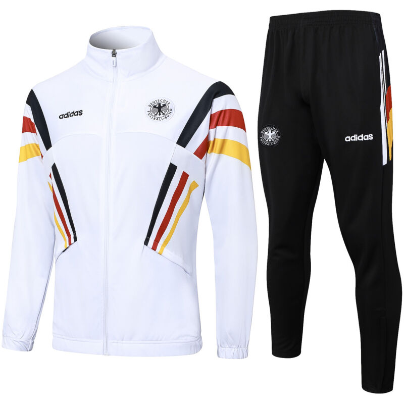 Mens Germany Jacket + Pants Training Suit White 2024