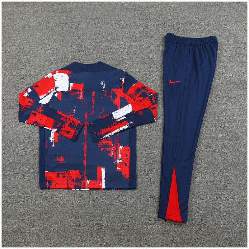 Kids PSG Training Suit Red – Blue 2024/25