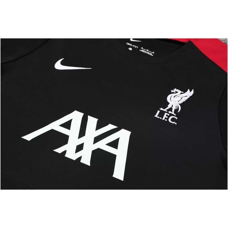 Mens Liverpool Short Training Suit Black 2024/25