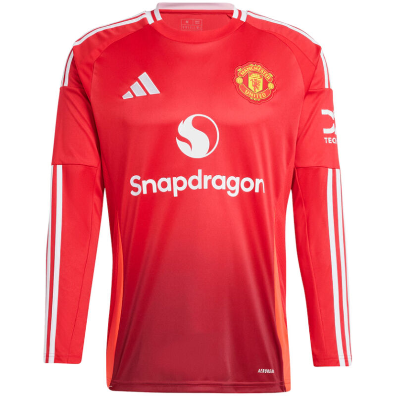 Mens Manchester United Home Jersey Long Sleeve 2024/25