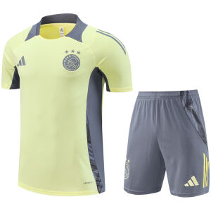 Mens Ajax Short Training Suit Yellow 2024/25