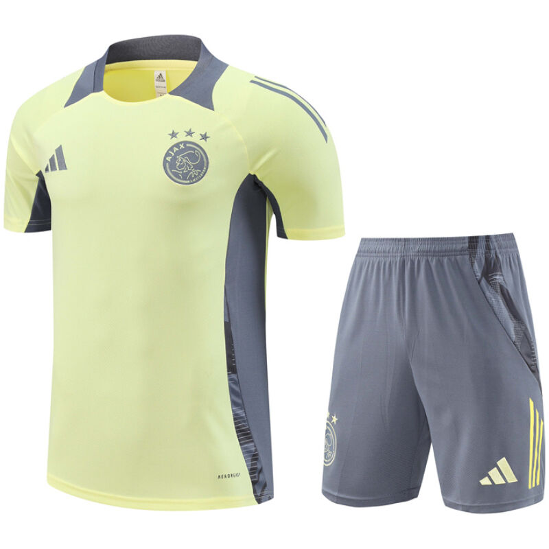 Mens Ajax Short Training Suit Yellow 2024/25
