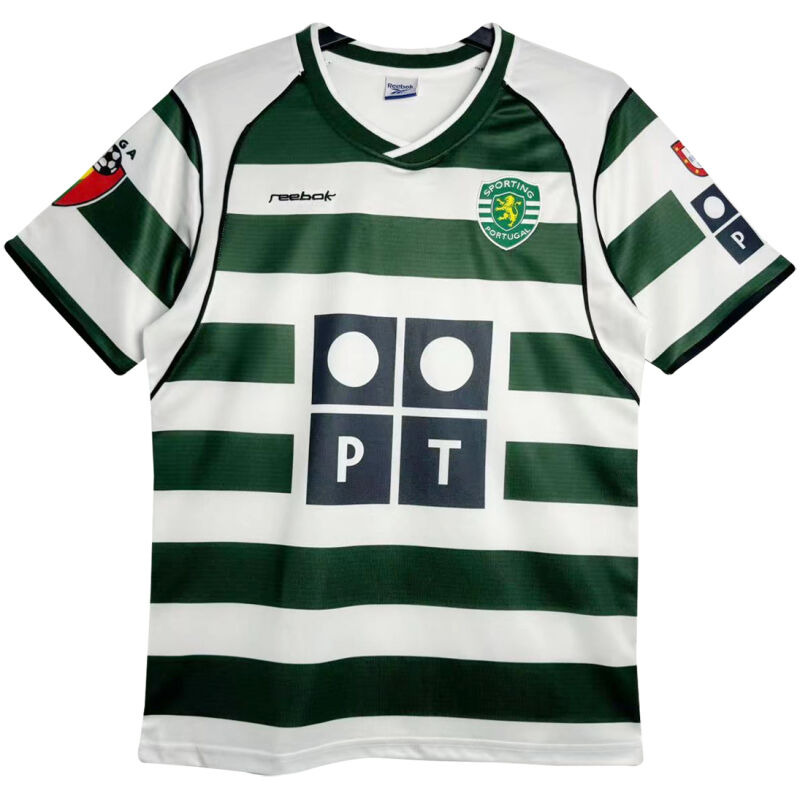 Mens Sporting Portugal Retro Home Jersey 2001/03