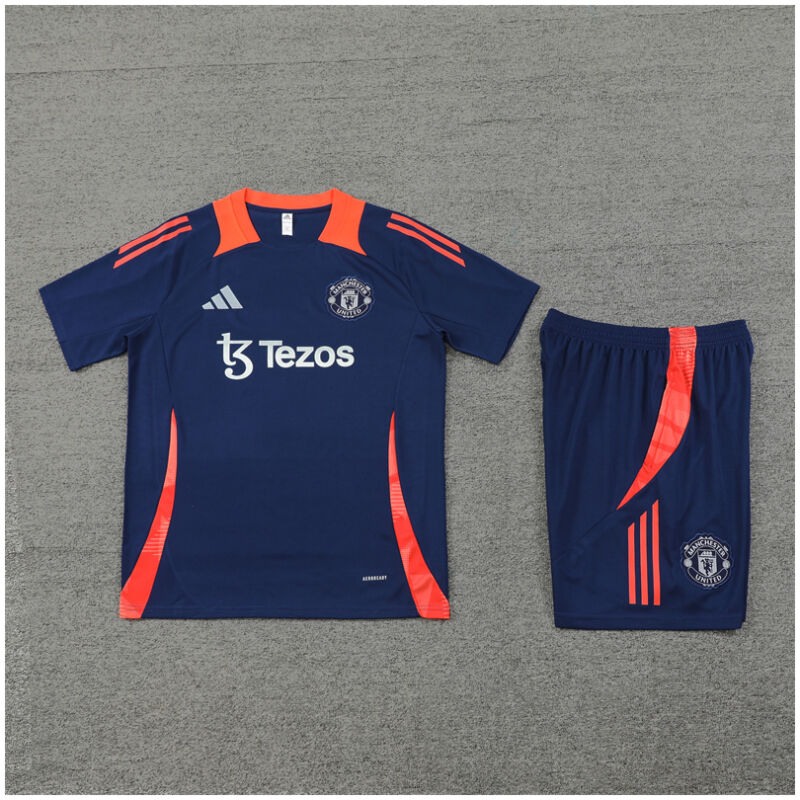 Mens Manchester United Short Training Suit Royal 2024/25