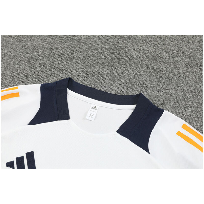 Mens Real Madrid Short Training Suit White 2024/25