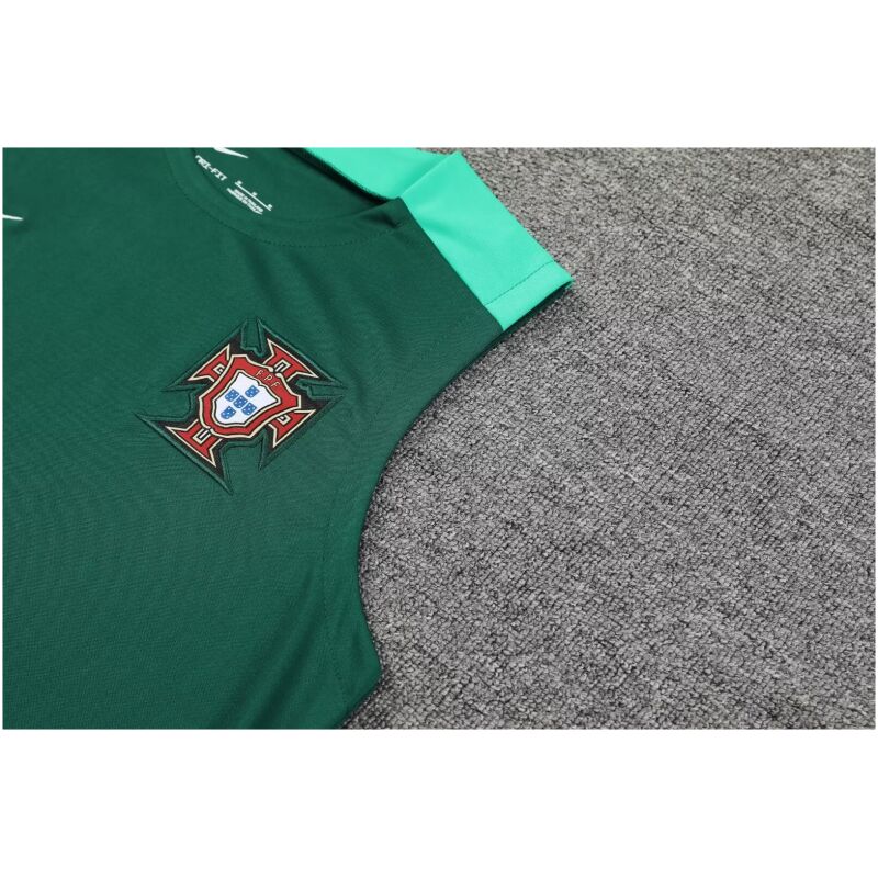 Mens Portugal Short Training Suit Green 2024
