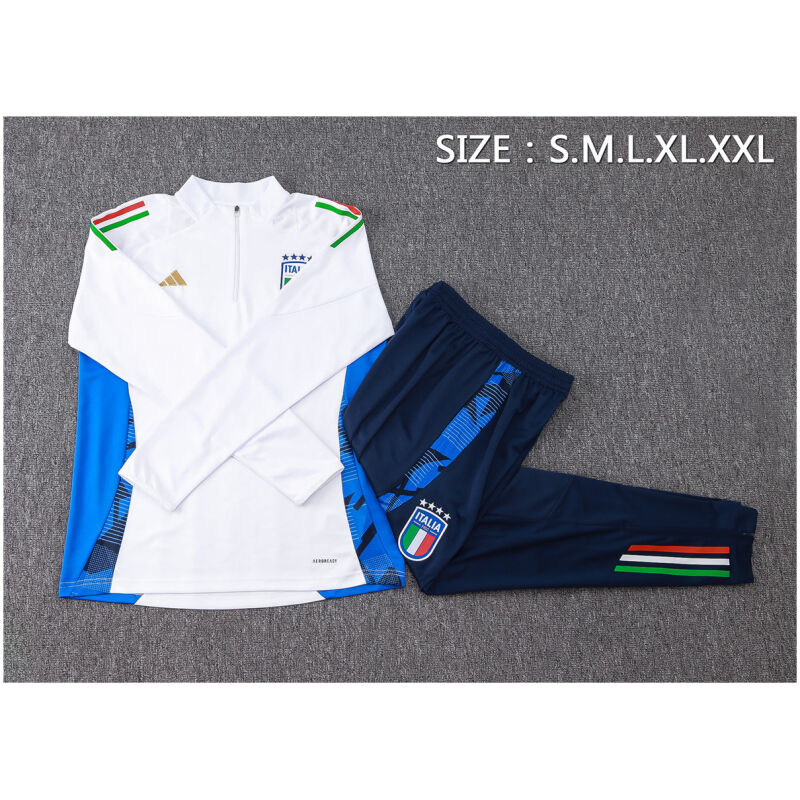 Kids Italy Training Suit White 2024