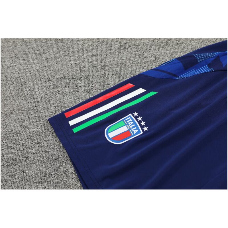 Mens Italy Short Training Suit Royal 2024