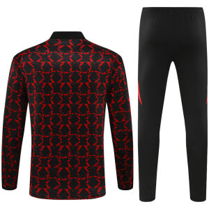 Mens Manchester United Training Suit Red – Black 2024/25