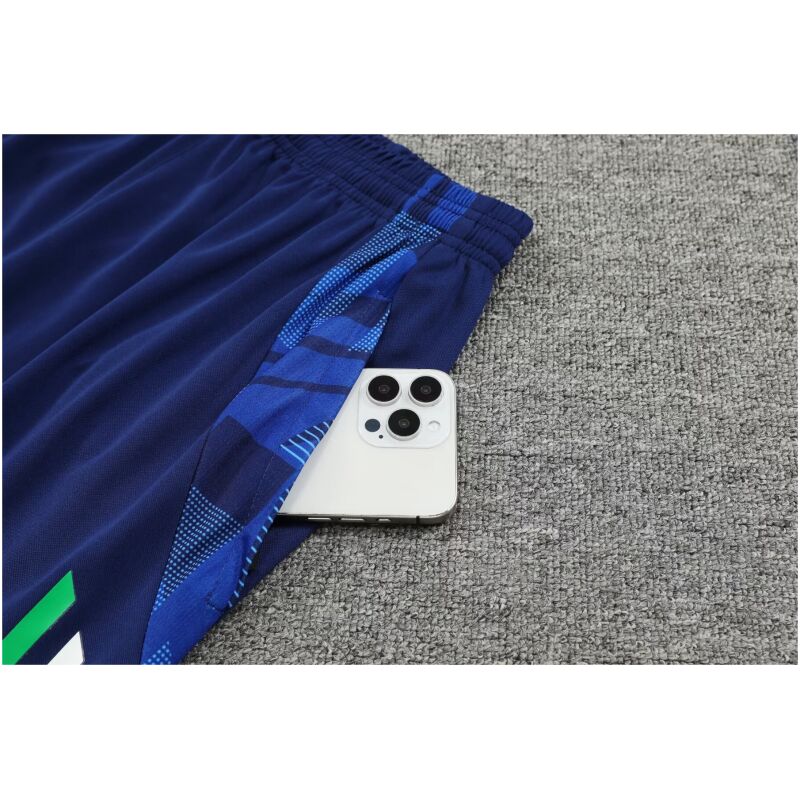 Mens Italy Short Training Suit Royal 2024