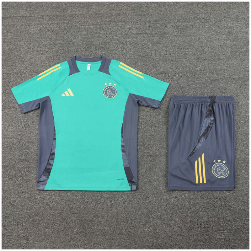 Kids Ajax Short Training Suit Green 2024/25