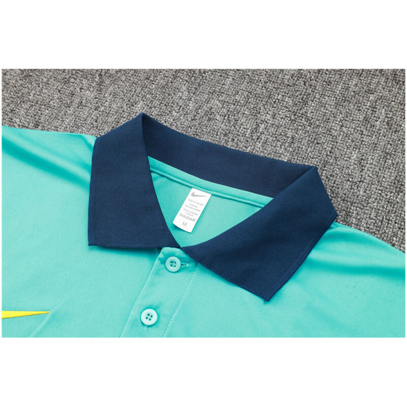 Mens Brazil Polo Shirt Aqua Green 2024