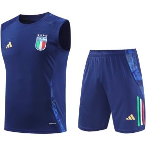 Mens Italy Short Training Suit Royal 2024