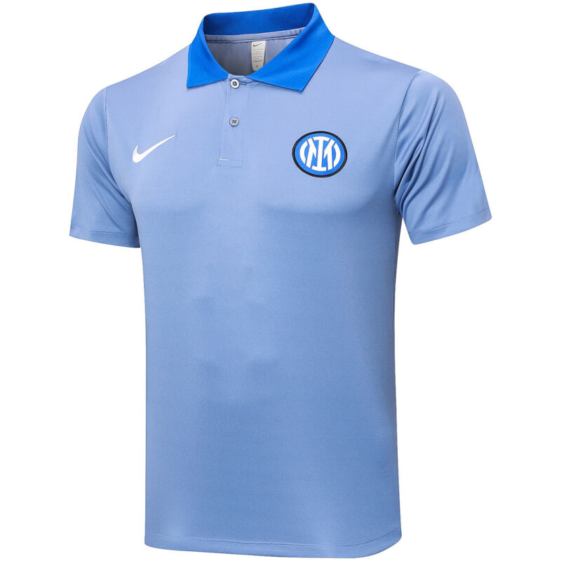 Mens Inter Milan Polo Shirt Smoke Grey 2024/25