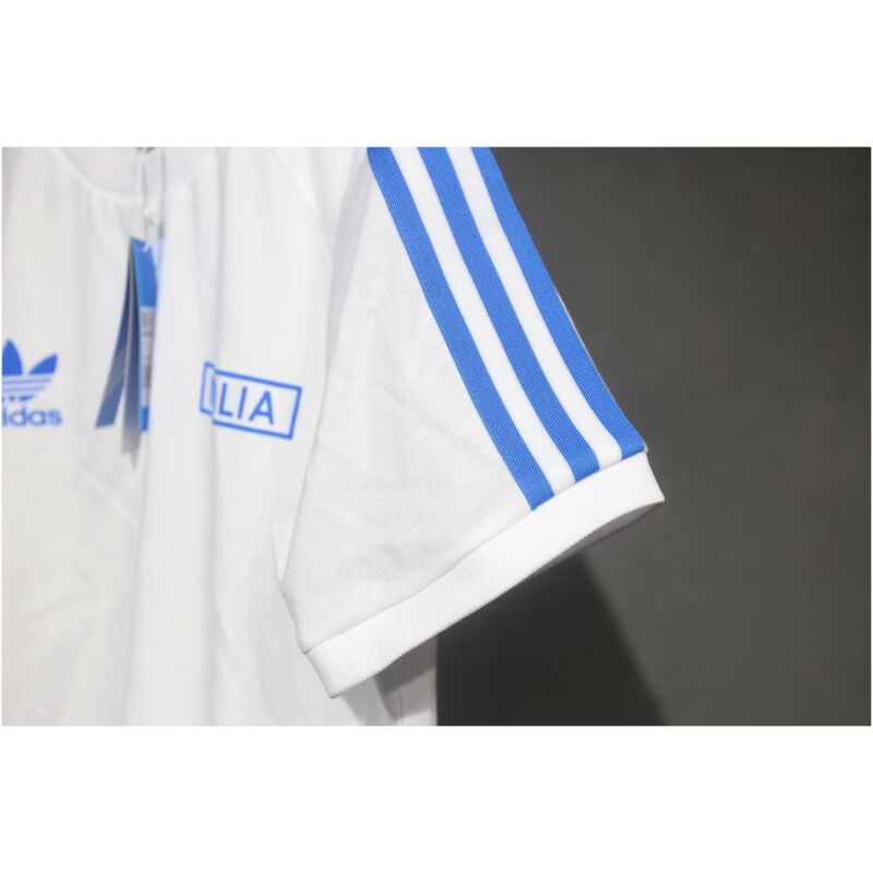 Mens Adidas Originals Italy Jersey 3 Stripes Pure Cotton White Shirt 2024 – Match