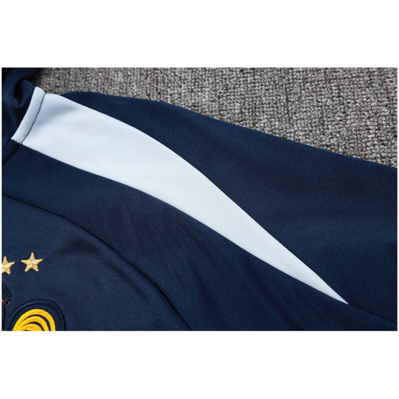 Mens France Hoodie Sweatshirt + Pants Training Suit Royal 2024