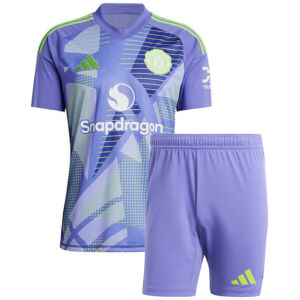 Kids Manchester United Goalkeeper Violet Jersey 2024/25