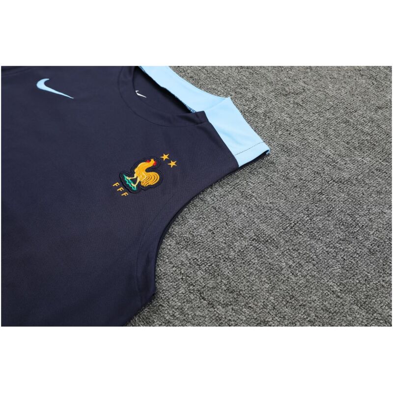 Mens France Short Training Suit Royal 2024