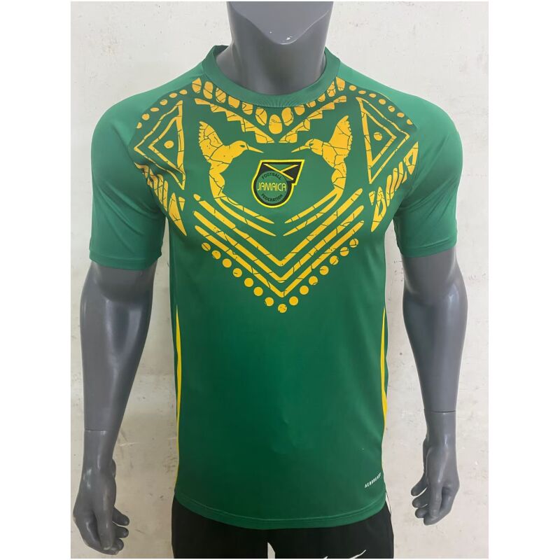 Mens Jamaica Short Training Green Jersey 2024