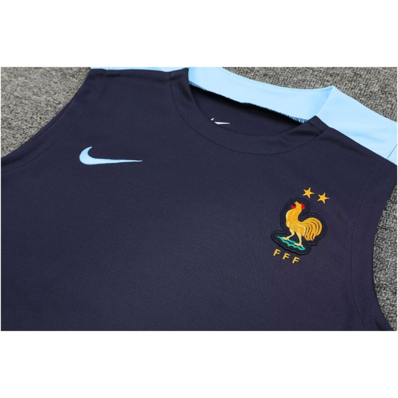 Mens France Short Training Suit Royal 2024